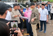 Dorong Peningkatan Infrastruktur Jalan, Bupati Pesawaran Dampingi Gubernur Tinjau Ruas Jalan Provinsi